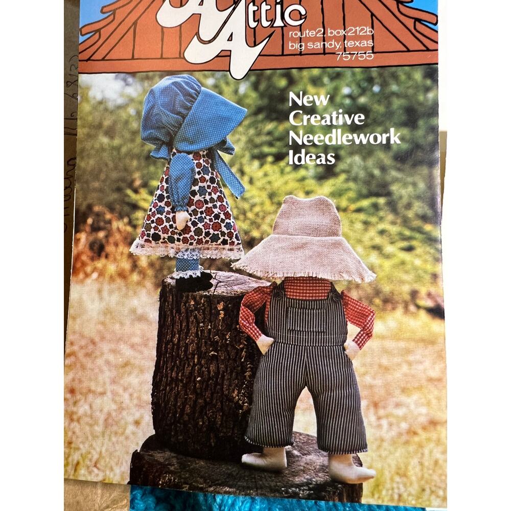 Annies Attic sunbonnet sue overall sam pillow dolls sewing pattern